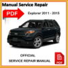 Ford Explorer Manual de taller de reparación de fábrica 2011 2012 2013 2014 2015