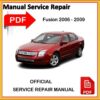 Ford Fusion Fabrik Service Reparatur Werkstatt Handbuch offiziell 2006 2007 2008 2009 - sofortiger Download