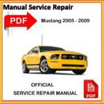 Ford Mustang 2005-2009 Service Repair Workshop Manual PDF english