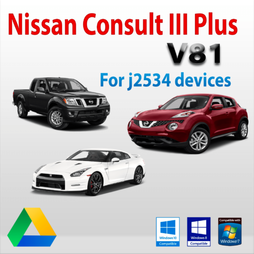 nissan consult 3 plus j2534 v81 consult iii software de diagnóstico para nissan/infiniti descarga instantánea