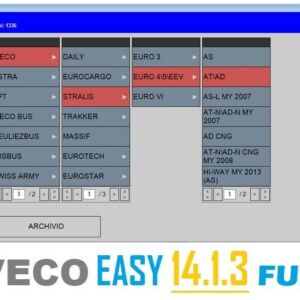 IVECO EASY 14.1.3 FULL DIAGNOSTIC SOFTWARE mit ALLEN FUNKTIONEN AKTIV