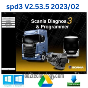 Scania SPD3 v2.53.5 2023/02 para software programador de diagnóstico de camiones/autobuses + activación