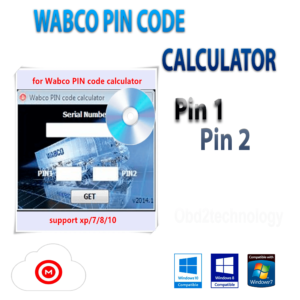 Wabco Code PIN Activator Keygen Pin1 / Pin2 Calculator Logiciel de diagnostic Téléchargement instantané