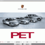 Software Porsche PET2 8.0 Multi idioma para información de reparación en taller