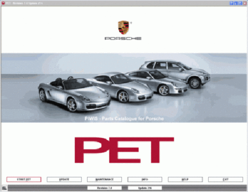 Software Porsche PET2 Porsche PET2 8.0 [multi + rus] für Diagnosetools