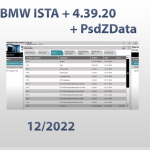 bmw ista+ 4.39.20 12/2022 + psdzdata standalone version full activation