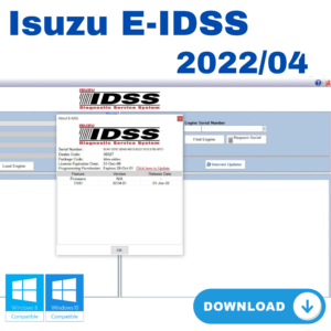 isuzu e idss 2022/04 diagnostic service system + activation kit